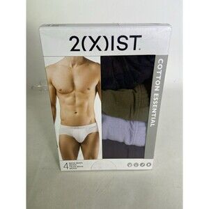 2xist Essential Cotton 4 Pack Bikini Briefs Underwear Multicolor Mens Size S